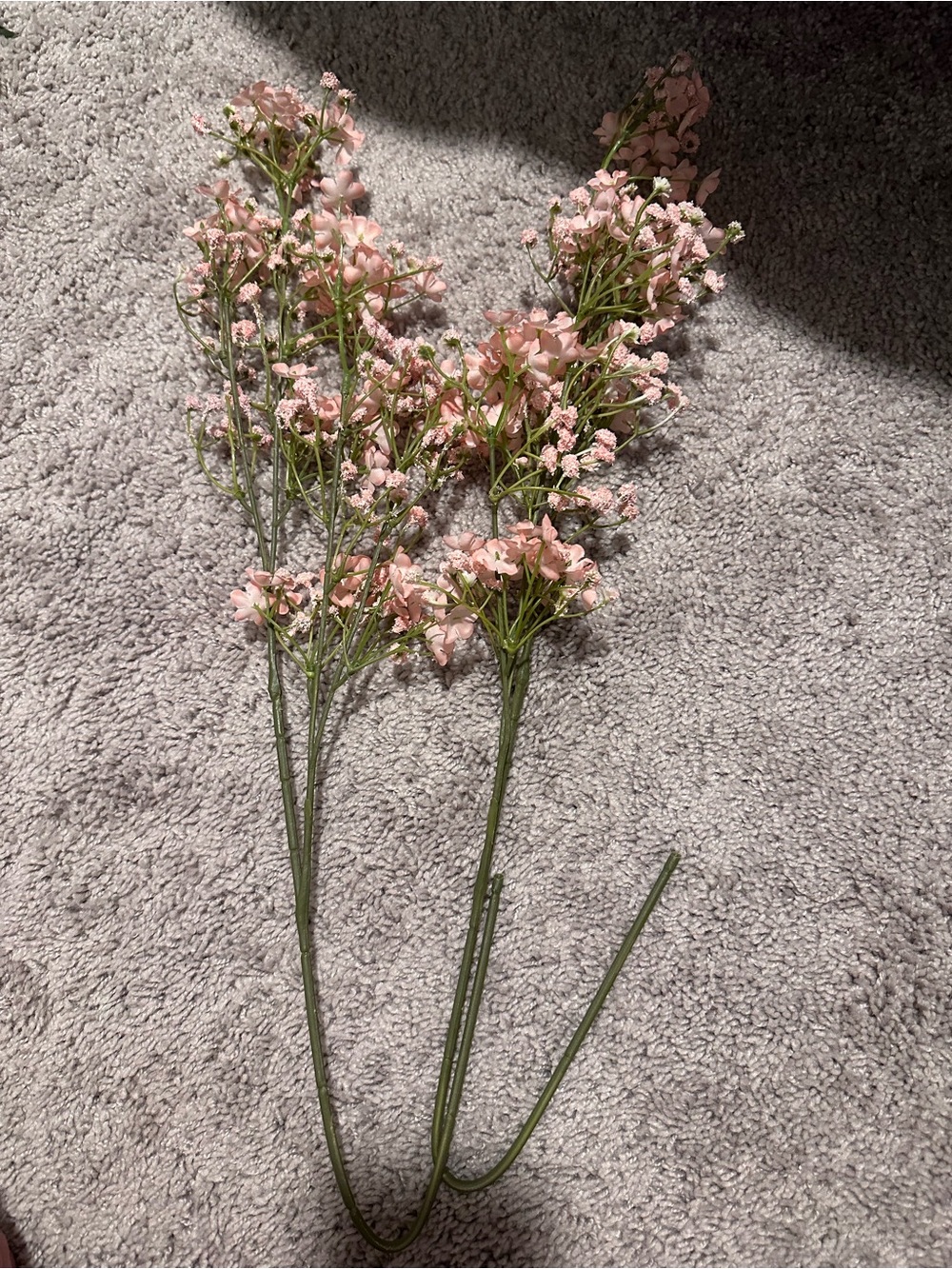 Pink Artificial Baby's Breath Stem Pair - Home Accents